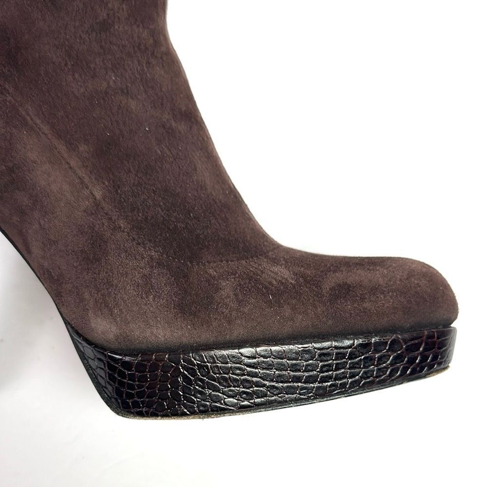 Stuart Weitzman Sockemup Platform Bootie High Hee… - image 7